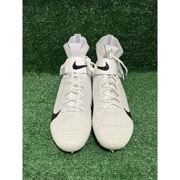 Nike Alpha Menace Elite 2 Football Cleats White Grey AO3374-101 Men’s Size 14.5 - Picture 3 of 9